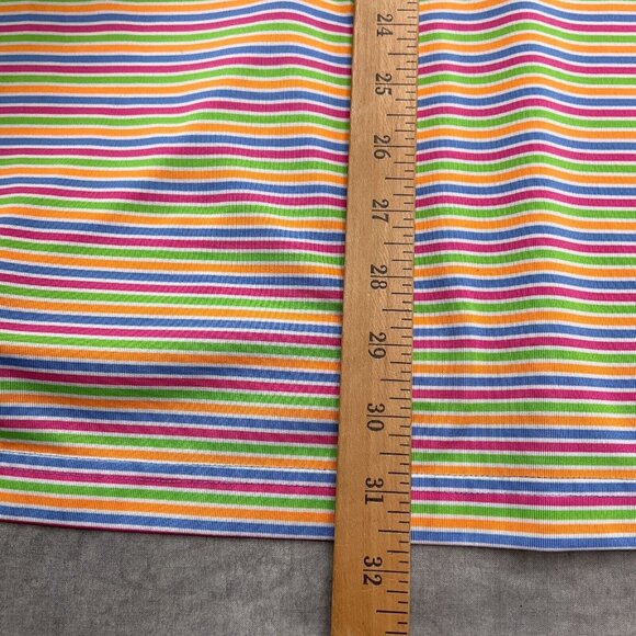 Donald‎ Ross Shirt Men Large Pink Orange Stripe Golf BAARRINGTON GOLF CLUB Flaw - Picture 7 of 10
